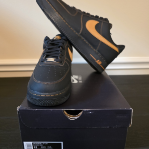 Nike Air Force 1 '07 LV8 Black/Desert Ochre Low Top Leather HQ2037-003 2025