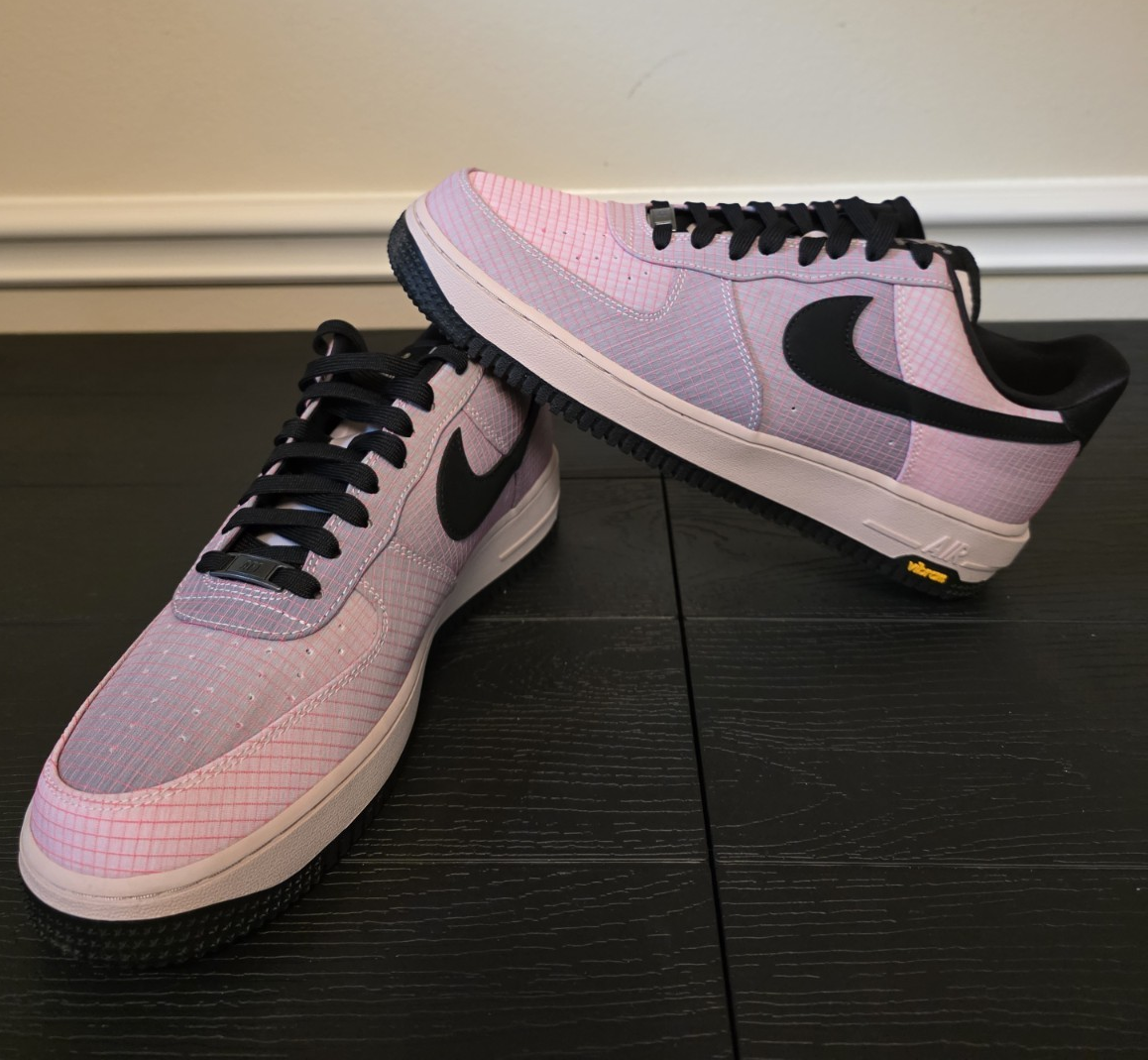 Nike Air Force 1 '07 LX Vibram Low Top Men's Sneakers Pink Black IH1943-600