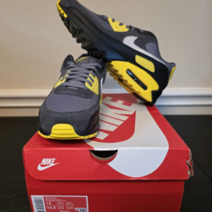 Nike Air Max 90 Smoke Grey Lightening Suede Low Top Men's Sneakers DM0029-016