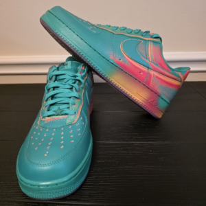 Nike Air Force 1 Low Retro '07 Stadium Green/Bright Crimson Lace Up IB6834-300