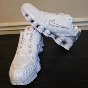 Nike Shox TL Men's Low Top Sneakers White/Metallic Silver AV3595-100 2019