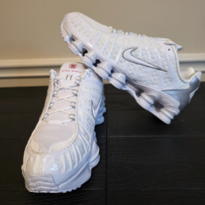 Nike Shox TL White/Metallic Silver Men's Low Top Sneakers AV3595-100