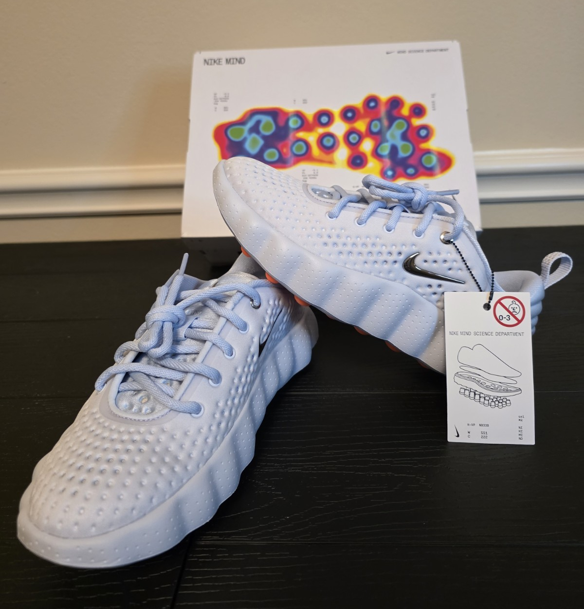 Nike Women's Mind 002 Football Grey/Chrome-Hydrogen Blue Sneakers HQ4310-002